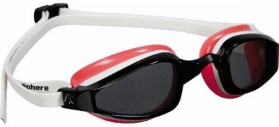 очки AQUA SPHERE K180 173.300  бел/черн/роз. оправа  темн.линзы.