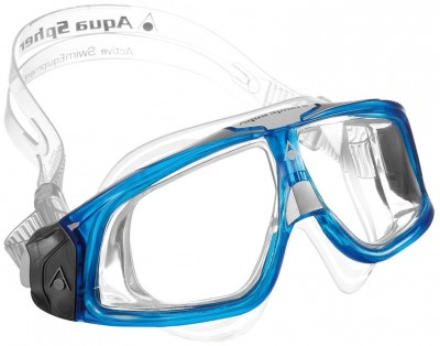 очки AQUA SPHERE SEAL 2.0 175.110  голуб./бел. оправа  прозрач. линзы