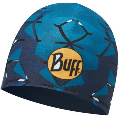 шапка BUFF 117278.737 REVERSIBLE HAT HELIX OCEAN  т-син/син.лого принт  двустор.