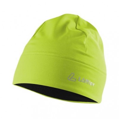 шапка LOFFLER MONO TVL L20539-346  лайм  термо-велюр