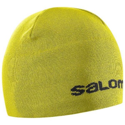 шапка SALOMON BEANIE 390450  желт.  30% шерс.
