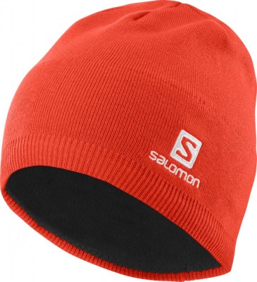 шапка SALOMON BEANIE LC11400  оранж.