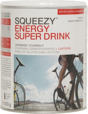 спортивное питание напиток SQUEEZY ENERGY SUPER DRINK 400г (6л) с кофеином