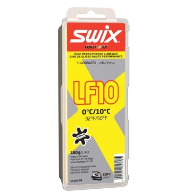 парафин LF SWIX LF10X-180 низкофтор. желт. +10°/0° C 180г