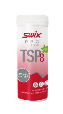 порошок SWIX TSP08 RED  +4°/-4°С 40г