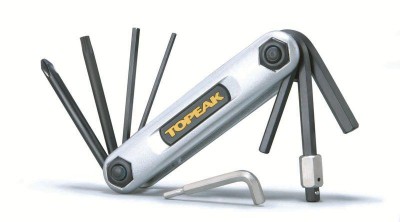 ключи TOPEAK X-Tool TT2321-S Silver складные 10шт гексы+отвертки+Т25
