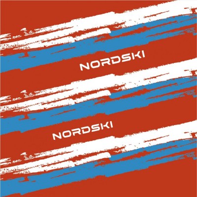 бандана NORDSKI STRIPE RED/BLUE NSV409987  красн/син/бел.